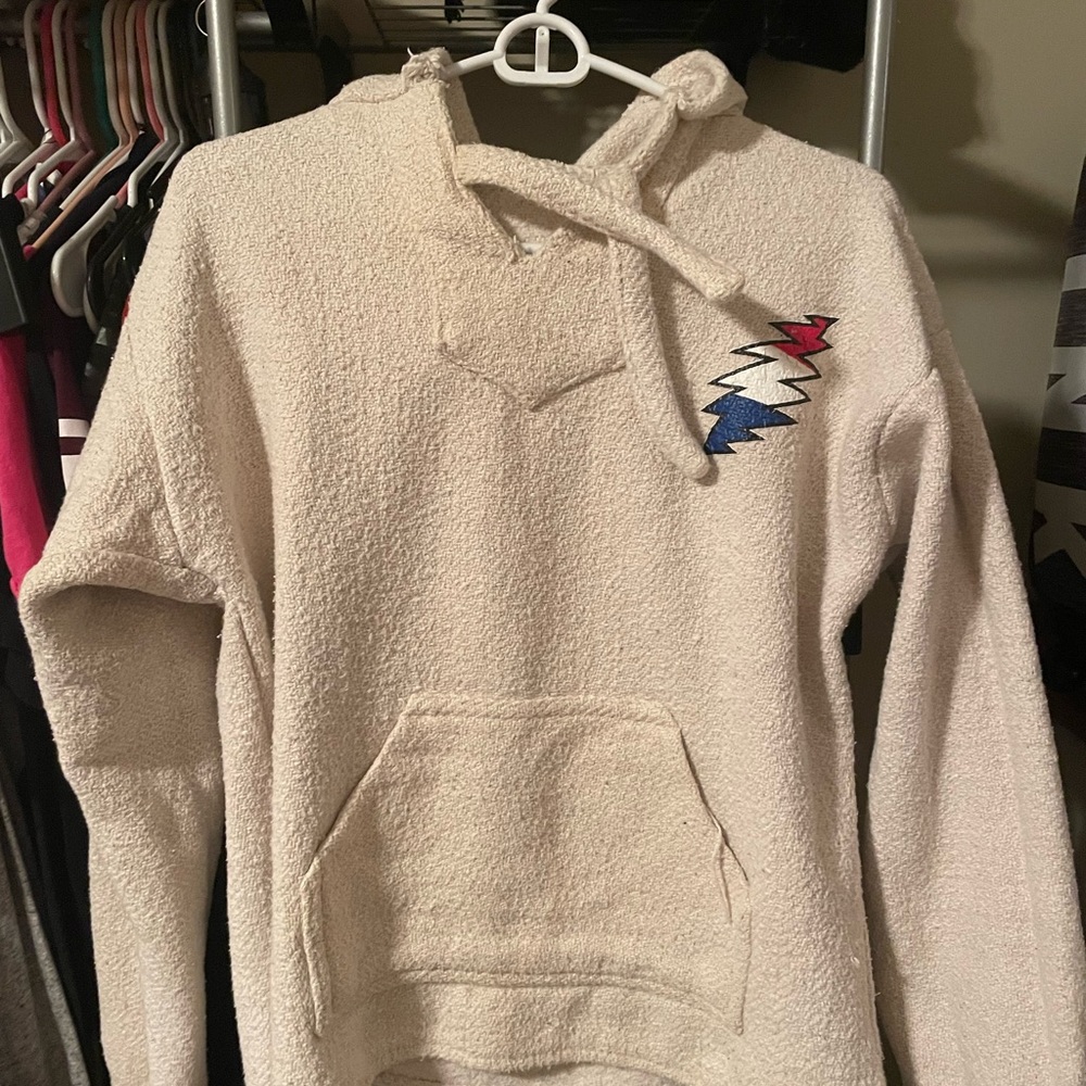 -Grateful Dead Pullover Sweatshirt Festival Poncho Concert 1999